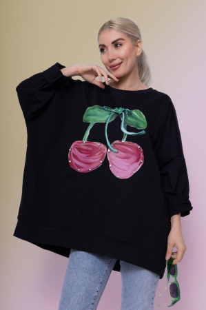 Bluze - Bluza neagra bust 145 cm Cirese