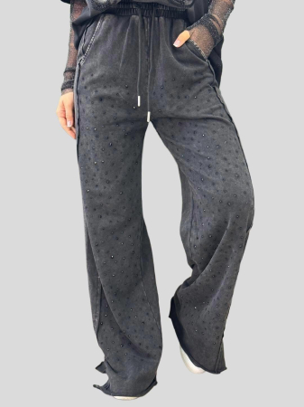 Blugi / Pantaloni - Pantaloni cu aplicatii stralucitoare