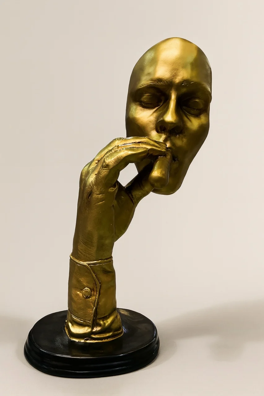 Idei cadouri - Statueta decor cu trabuc,rasina 35 cm