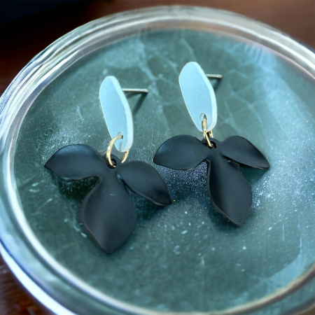 Cercei Floricele Black [1]