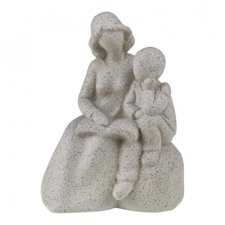Figurine & Statuete - Decoratiune din rasina, mama cu un copil