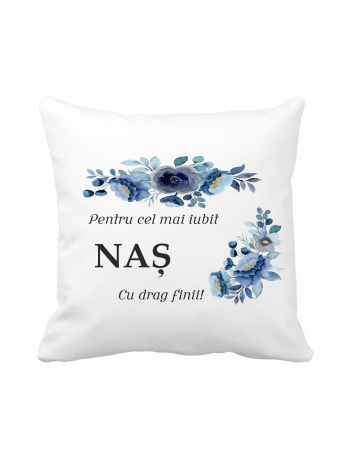 Perne Personalizate - Pernă Personalizată ,,Cel mai iubit naș”