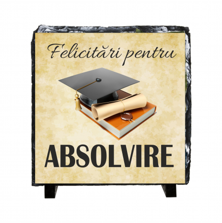 Plăci de ardezie personalizate - Placa ardezie Felicitari pentru absolvire