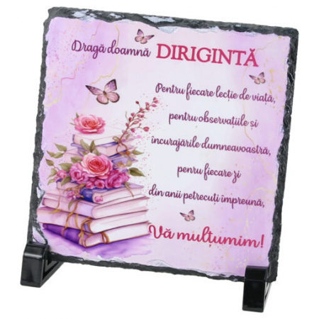 Plăci de ardezie personalizate - Placa ardezie Dirigintă