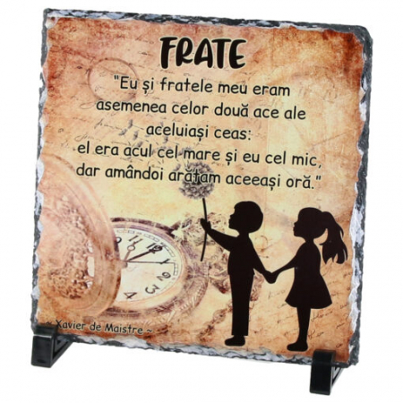 Plăci de ardezie personalizate - Placa ardezie „Eu si Fratele meu…”