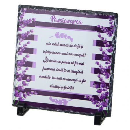 Pensionare - Placa ardezie „Pensionarea este rodul…