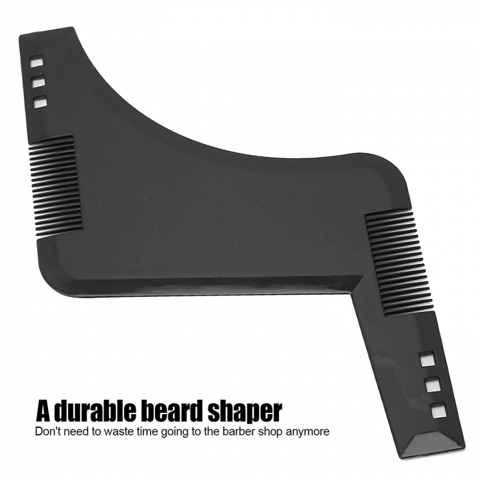 Pieptan modelare si contur barba, beard shaper, maro [8]
