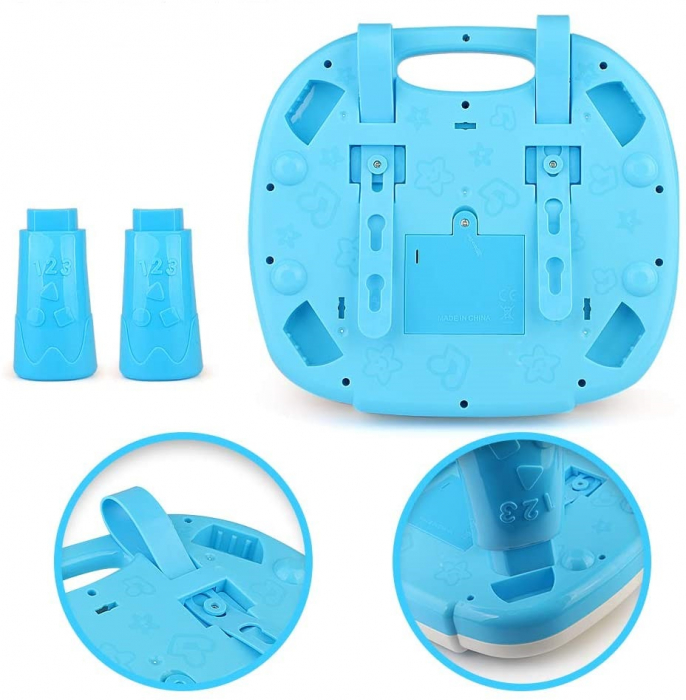 Masuta de activitati Giftry, centru multifunctional, pian cu lumini si sunete, interactiv si educativ, cadou baieti si fete, 1+, multicolor [4]