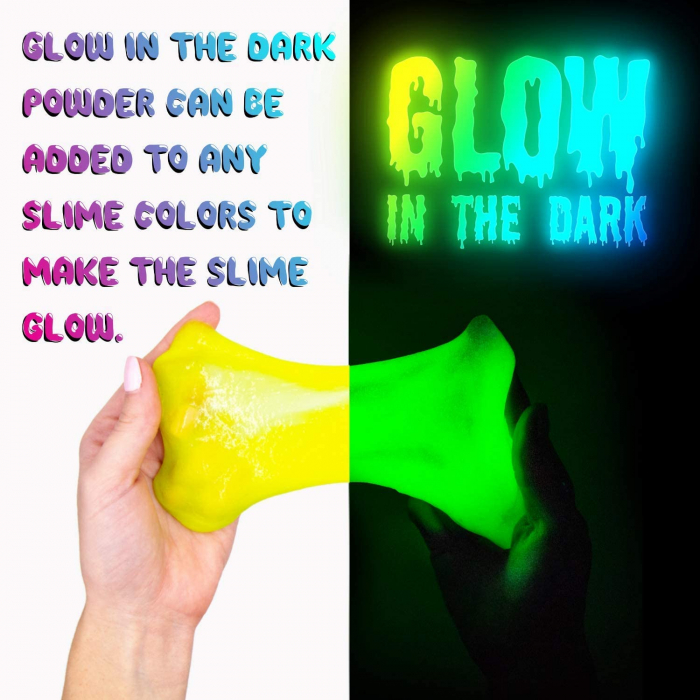 Kit Giftry creatie slime, spuma colorata, margele, pulbere fosforescenta, joc distractiv, interactiv Cadou copii 5-12 ani [3]
