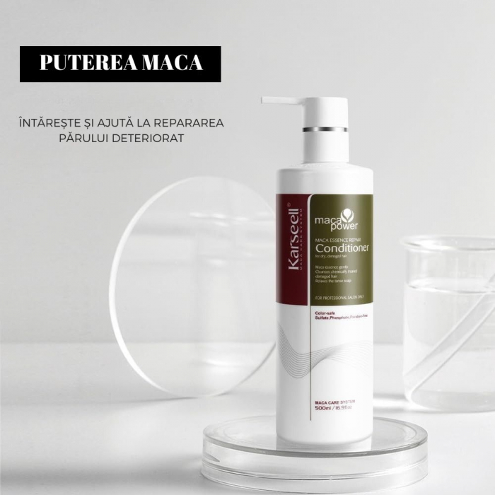 Balsam Premium Karseell cu Ulei de Argan si Extracte Botanice, cu esenta de maca, ideal pentru par uscat si deteriorat, hidratare intensa, reparare profunda, ingrijire avansata, 500ml [6]