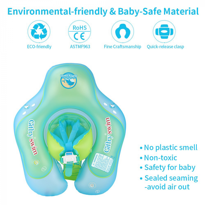 Colac inot pentru bebelusi si copii, Giftry® cu suport pentru cap si burtica, marimea S, 3-12 luni [3]