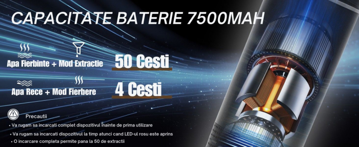 Espressor Portabil 3 in 1 Giftry®, Fara Fir, 20 Bar, Baterie 7500mAh, Compatibil Capsule Nespresso, Dolce Gusto si Cafea Macinata, Incalzire Automata, USB-C, Negru [11]