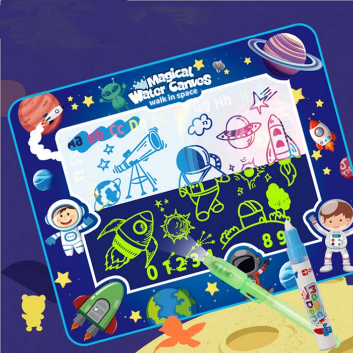 Set jucarie educativa, interactiva, joc covorasul Magic Aquadoodle fosforescent, coloreaza cu apa, cadou fete si baieti, + 3 ani [2]