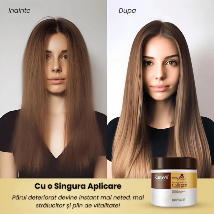 Masca Tratament Intensiva Karseell Collagen – Hidratare Profunda, Reparare Profesionala, cu Ulei de Argan si Colagen, Potrivita pentru Toate Tipurile de Par – 500ML [6]