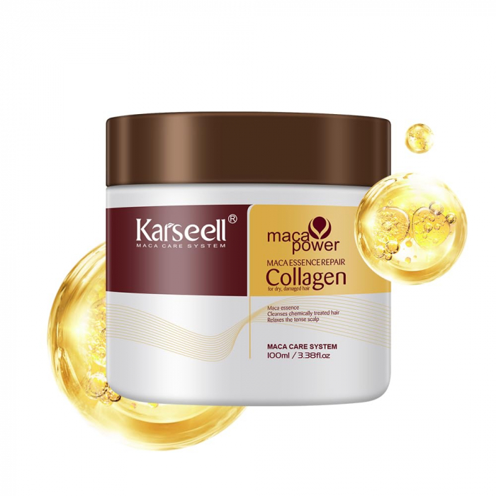 Masca Tratament Intensiva Karseell Collagen – Hidratare Profunda, Reparare Profesionala, cu Ulei de Argan si Colagen, Potrivita pentru Toate Tipurile de Par – 500ML [1]