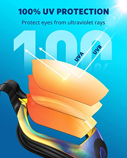 Ochelari de inot profesionali unisex, Giftry®, Policarbonat/Silicon, Anti-UV/ anti-aburire, portocaliu [2]