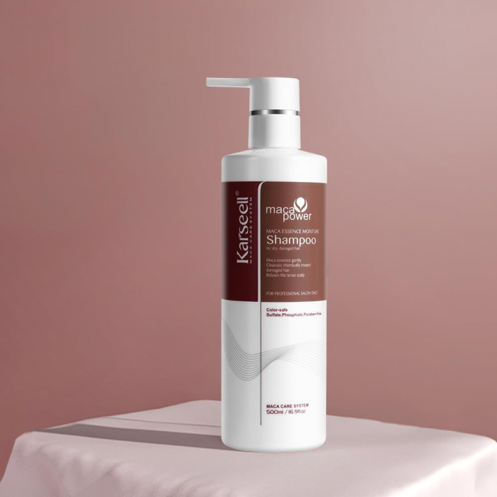 Sampon Premium Karseell cu Ulei de Argan si Extracte Botanice, cu esenta de maca, ideal pentru par uscat si deteriorat, hidratare intensa, reparare profunda, ingrijire avansata, 500ml [3]