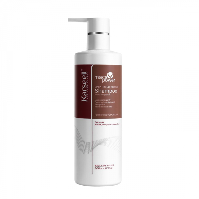 Sampon Premium Karseell cu Ulei de Argan si Extracte Botanice, cu esenta de maca, ideal pentru par uscat si deteriorat, hidratare intensa, reparare profunda, ingrijire avansata, 500ml [1]