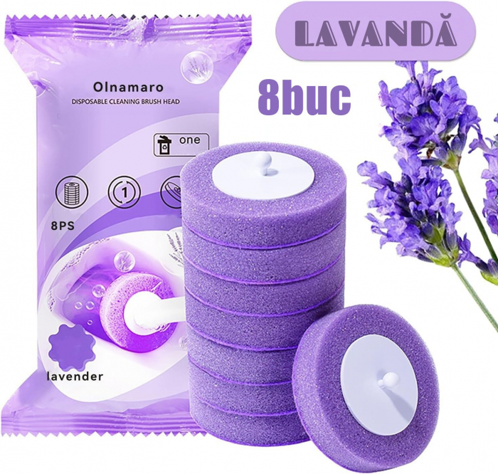Set 24 Rezerve Bureti pentru Perie WC Giftry® + 3 Difuzoare Aroma – Lamaie, Lavanda, Iasomie – Igiena si Prospețime pentru Toaleta [4]