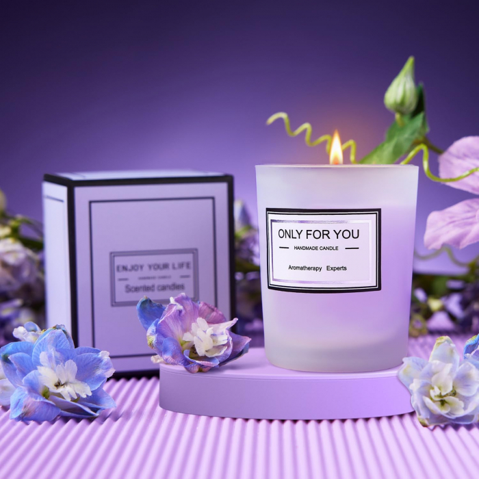 Set Cadou Giftry®, pentru Femei – Set Spa Lavanda 6 Piese, Pahar Termos, Lumanare, Sare si Bomba de Baie, Sapun si Felicitare – Cadou Elegant pentru Zi de Nastere, Craciun, Valentine’s Day, Mov [6]