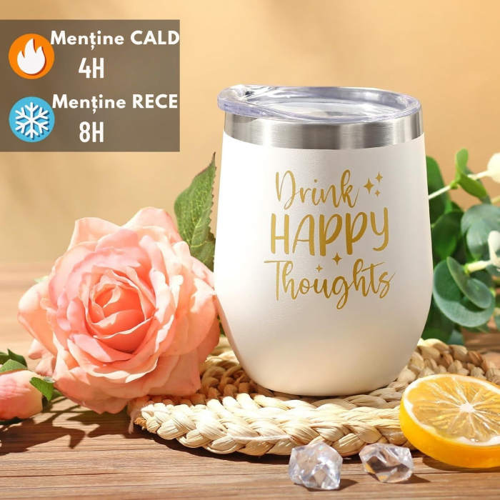 Set Cadou Premium pentru femei, Giftry®, 11 Piese, Patura pufoasa, Spa cu arome de trandafiri, lumanare parfumata, termos inox, sapun, cadou Craciun, 1, 8 Martie, Valentine’s Day, Cutie eleganta, Roz [4]