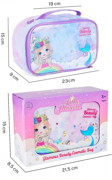 Set Machiaj Lavabil pentru Fetite, Giftry®  – Trusa Cosmetice cu Gentuta Unicorn, Oja, Ruj, Cadoul Perfect 3-12 Ani, Ideal Craciun/Zi de Nastere [9]