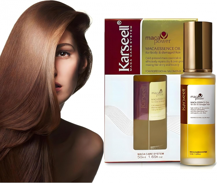 Ulei de par Karseell cu argan marocan, hidratare intensiva si regenerare, bogat in vitamina E, pentru parul uscat si deteriorat, 50ml [5]