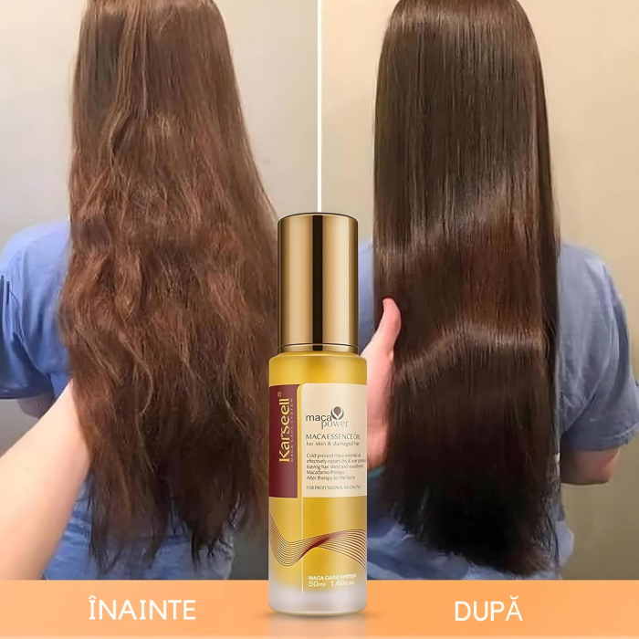 Ulei de par Karseell cu argan marocan, hidratare intensiva si regenerare, bogat in vitamina E, pentru parul uscat si deteriorat, 50ml [6]