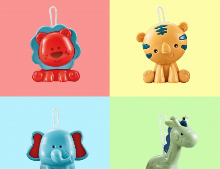 Carusel Muzical  Giftry pentru Patut Bebelusi, muzica si lumini, jucarii detasabile, lampa de veghe,  fete si baieti, +0 luni, Alb/Roz/Albastru [6]