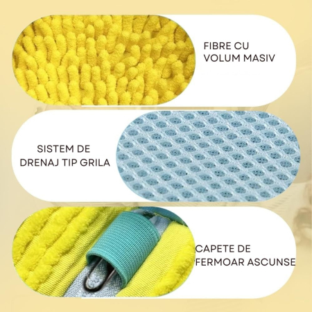 Set Giftry® 2 Saci de Spălare Pantofi și Perie cu Dispenser – Solutie Premium pentru Curatarea Eficientă a Incaltamintei, galben [1]