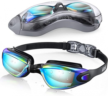 Colaci inot, ochelari, accesorii - Ochelari de inot profesionali unisex, Giftry®, Policarbonat/Silicon, Anti-UV/ anti-aburire, aqua