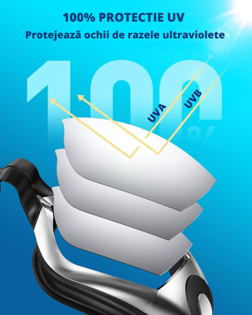 Ochelari de inot profesionali unisex, Giftry®, Policarbonat/Silicon, Anti-UV/ anti-aburire, marime reglabila, argintiu [5]