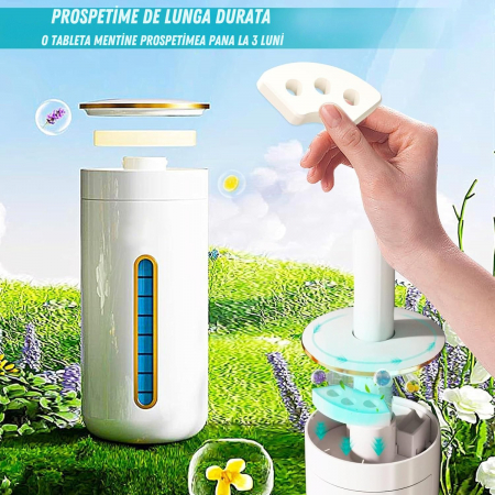 Set 24 Rezerve Bureti pentru Perie WC Giftry® + 3 Difuzoare Aroma – Lamaie, Lavanda, Iasomie – Igiena si Prospețime pentru Toaleta [8]