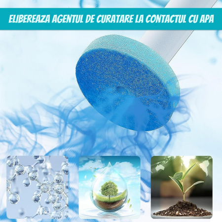 Set Perie WC Giftry® cu Suport de Perete, 24 Bureti de Unica Folosinta, 3 Difuzoare Aroma (Lamaie, Lavanda, Iasomie), Curatare 360°, Igienizare si Odorizare, Alb [5]