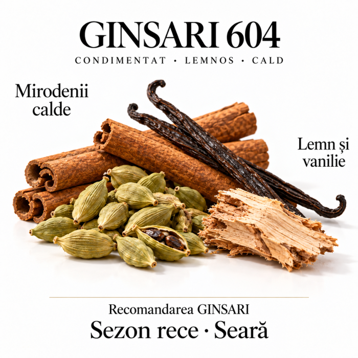 Parfum barbati Ginsari 604 Nisa, Condimentat/ Lemnos, 50 ml [4]