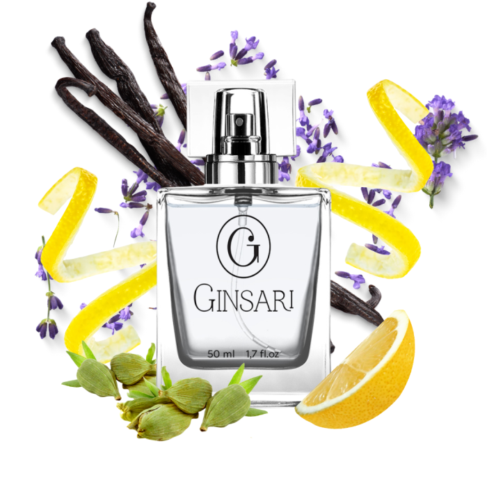 Parfum barbati Ginsari 76, Oriental  Condimentat , 50 ml