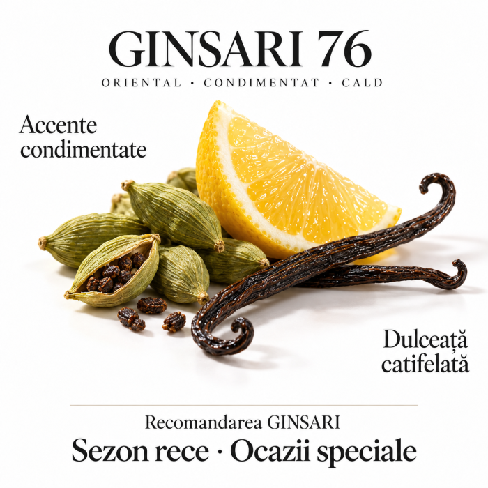 Parfum barbati Ginsari 76, Oriental/ Condimentat , 50 ml [4]