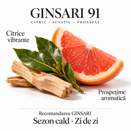 Parfum barbati Ginsari 91, Fresh/ Acvatic, 50 ml [3]