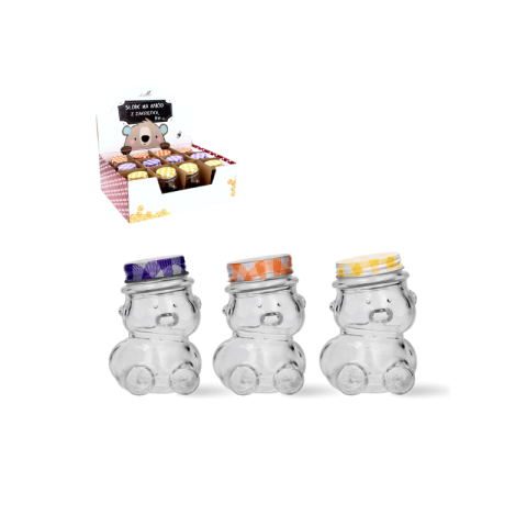 Borcane Sticla - Borcan Ursulet cu capac 150 ml