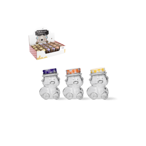 Borcane Sticla - Borcan Ursulet cu capac 30 ml