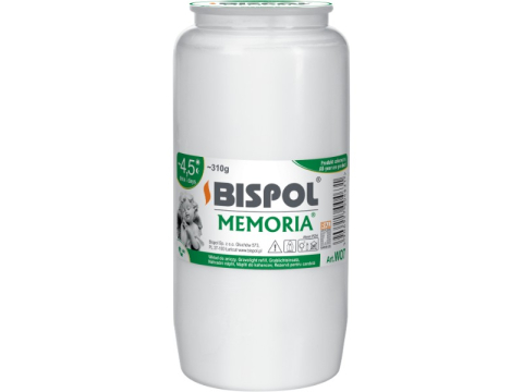 Candele si Lumanari - candela-rezerva-wo7-alb-bispol-168h-7-zile