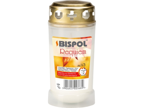 Candele si Lumanari - candela-v3r-bispol-candela-cimitir-cu-capac-ardere-lunga