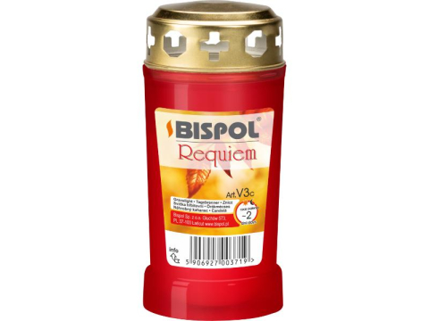 Candele si Lumanari - candela-v3r-bispol-candela-cimitir-cu-capac-ardere-lunga