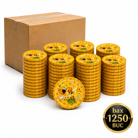 Capace Diametru 66mm - Capac Borcan TO66 Twist Off 66 mm Albina 10 Gipatex