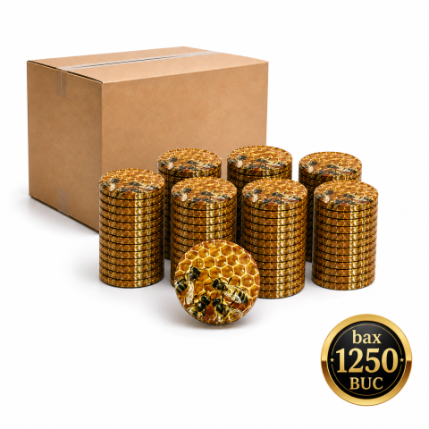 Capace Diametru 66mm - Capac Borcan TO66 Twist Off 66 mm Albina 16 Gipatex