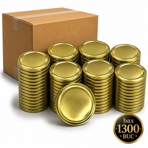 Capace - Capac 62 mm Auriu TO63 | Set 50 buc sau Bax 1300 buc | Gipatex