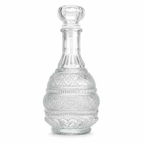 Sticle Marturii Nunta - Sticla Decorativa din Sticla cu Dop Model Bax 12 Buc Gipatex