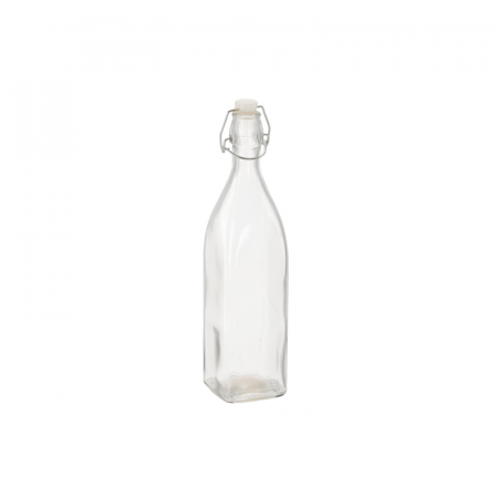 Sticle Marturii Nunta - Sticla patrata dop cu sarma 950 ml