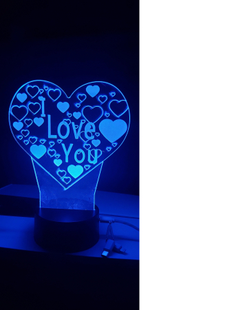 Corpuri de iluminat - Lampa "I Love You"