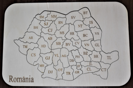Puzzle - Puzzle cu judetele Romaniei